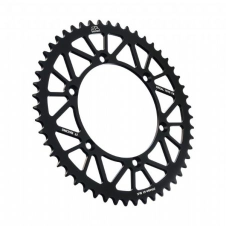 Corone in ergal JT - RACELITE KAWASAKI KX 250 1982-2008 Nero 51 denti - Colore Nero