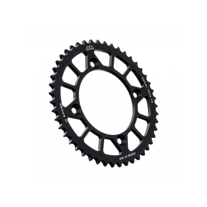 Corone in ergal JT - RACELITE YAMAHA YZ 85 2002-2022 Nero 47 denti - Colore Nero