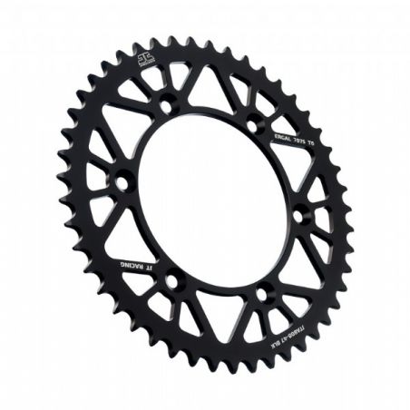 Corone in ergal JT - RACELITE SUZUKI RM 250 1987-2012 Nero 47 denti - Colore Nero