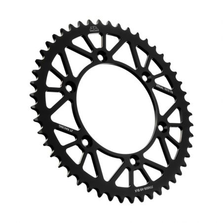 JTA808.49N Corone in ergal JT - RACELITE SUZUKI RM 250 1987-2012 Nero 49 denti - Colore Nero  JT