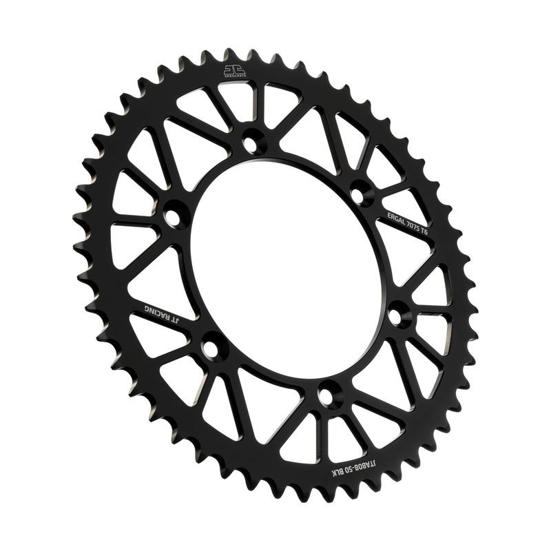 Corone in ergal JT - RACELITE SUZUKI RM 125 1982-2012 Nero 50 denti - Colore Nero