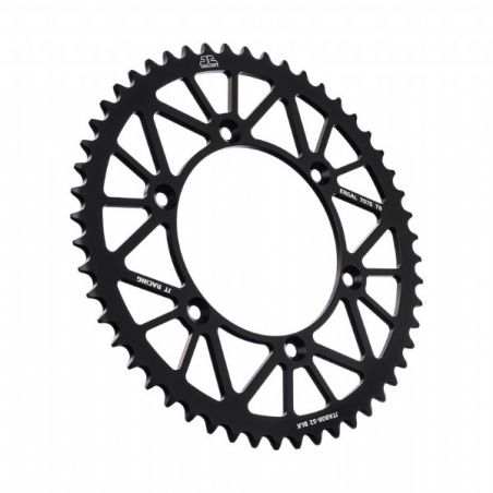 Corone in ergal JT - RACELITE SUZUKI RMZ 450 2005-2023 Nero 52 denti - Colore Nero