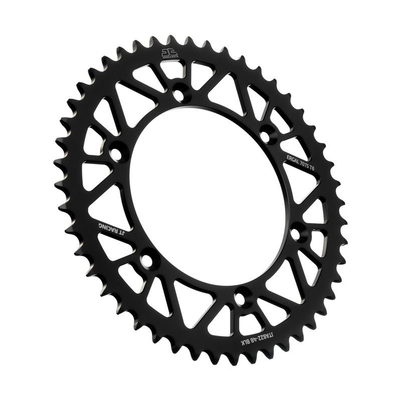 Corone in ergal JT - RACELITE HUSQVARNA 510 TE 2006-2010 Nero 48 denti - Colore Nero