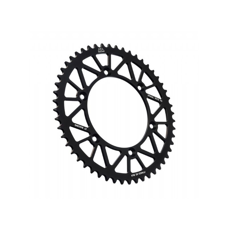 Corone in ergal JT - RACELITE BETA RR 350 2011-2012 Nero 52 denti - Colore Nero