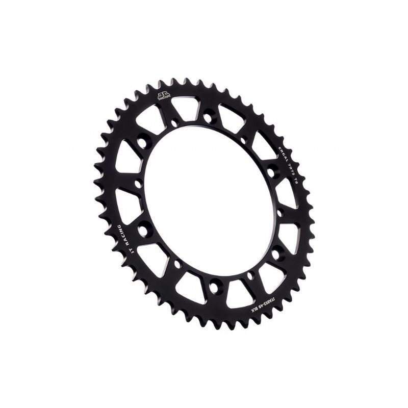 Corone in ergal JT - RACELITE YAMAHA YZ 125 1980-1998 Nero 49 denti - Colore Nero