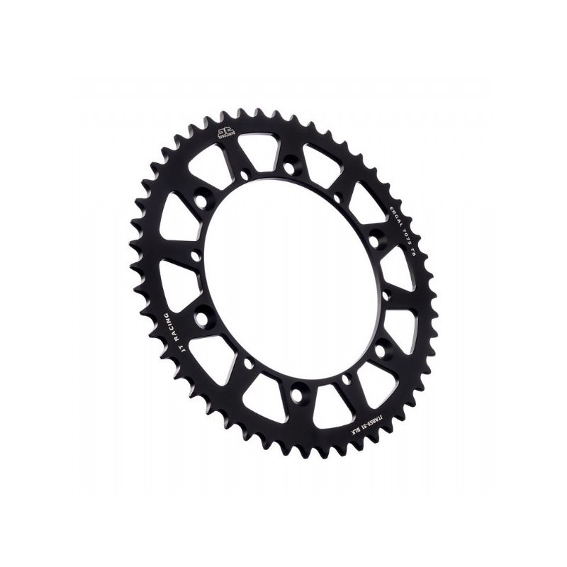 Corone in ergal JT - RACELITE YAMAHA TT 600 1998-2003 Nero 51 denti - Colore Nero