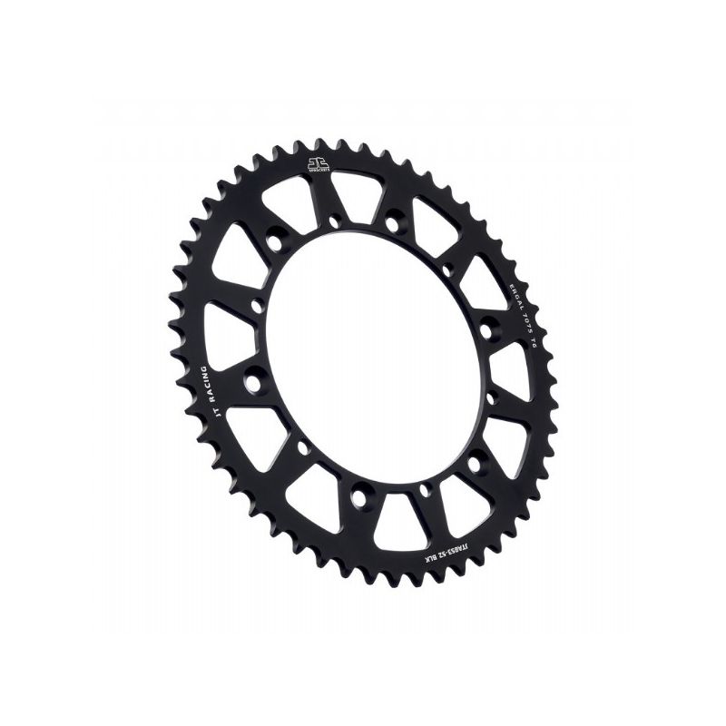 Corone in ergal JT - RACELITE YAMAHA TT 600 1998-2003 Nero 52 denti - Colore Nero