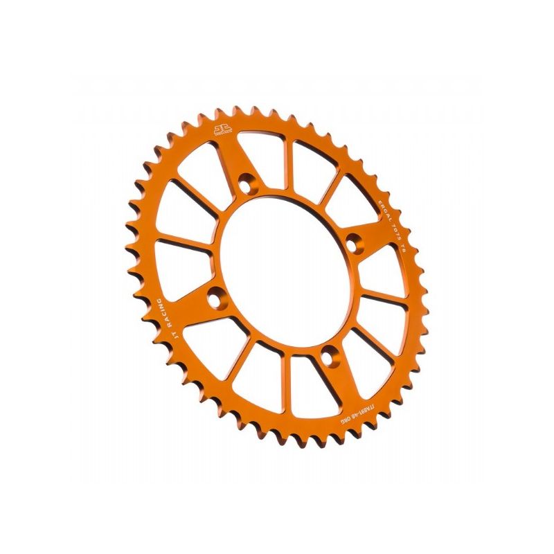 Corone in ergal JT - RACELITE KTM 250 Freeride F 2018-2020 48 denti - colore Arancione