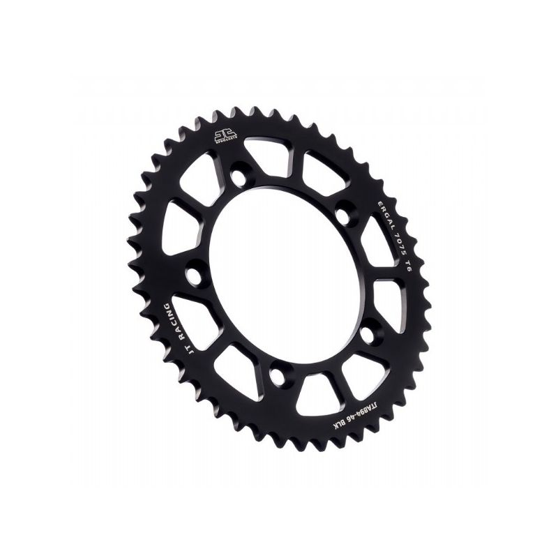 Corone in ergal JT - RACELITE KTM 65 SX 1998-2023 46 denti - colore Nero