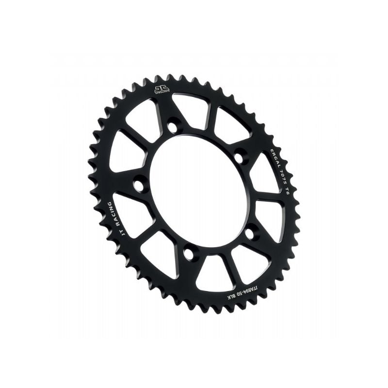 Corone in ergal JT - RACELITE KTM 65 SX 1998-2023 50 denti - colore Nero
