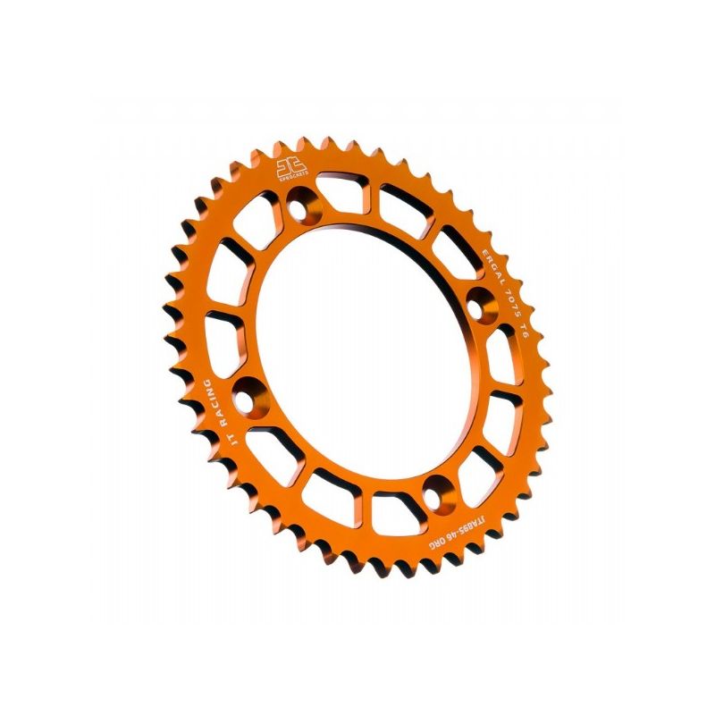 Corone in ergal JT - RACELITE KTM 85 SX 2004-2023 46 denti - colore Arancione