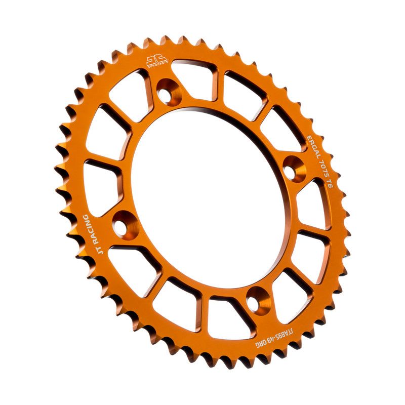 Corone in ergal JT - RACELITE KTM 85 SX 2004-2023 Arancione 49 denti - Colore Arancione