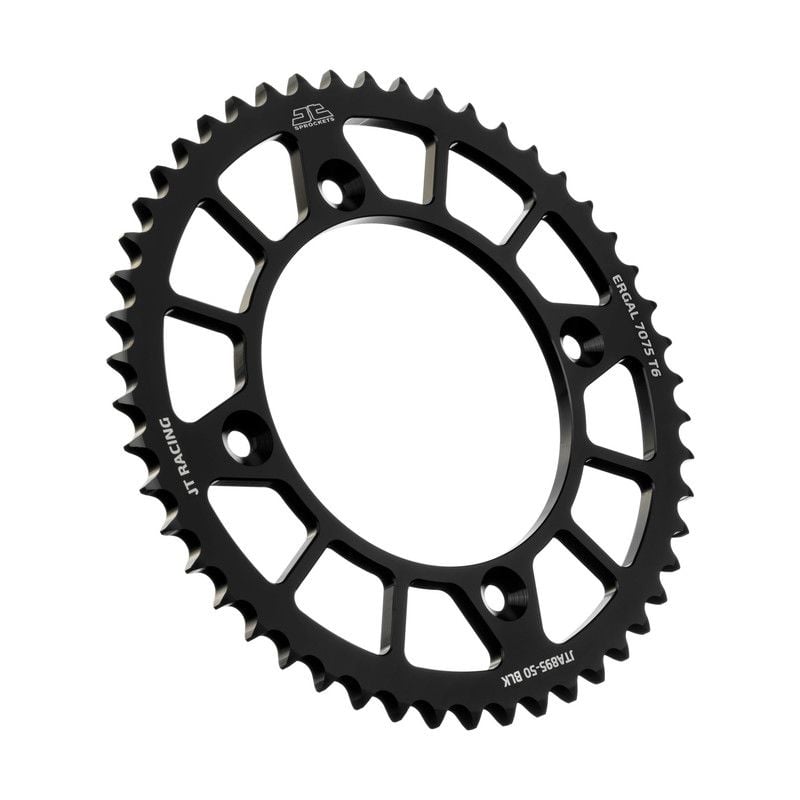 Corone in ergal JT - RACELITE KTM 85 SX 2004-2023 Nero 50 denti - Colore Nero