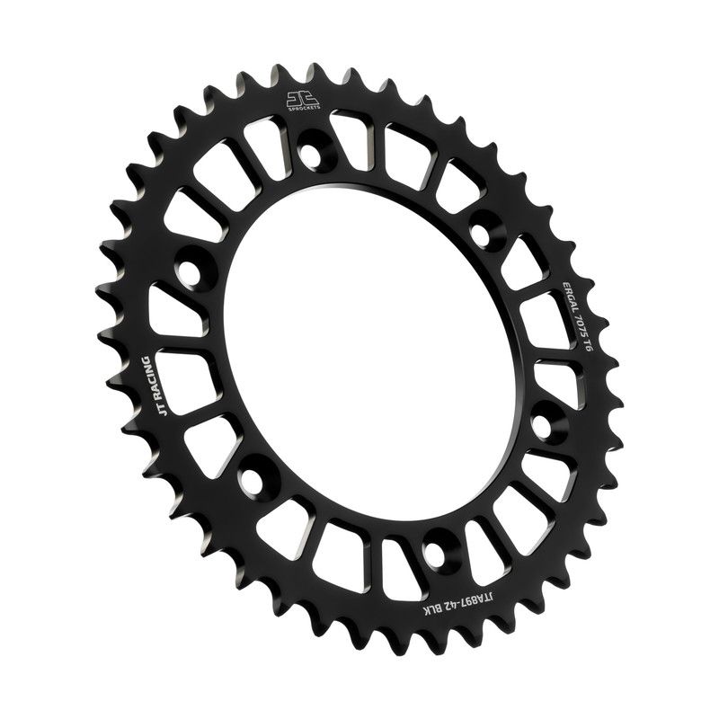 Corone in ergal JT - RACELITE KTM 300 GS 1991-1997 Nero 42 denti - Colore Nero