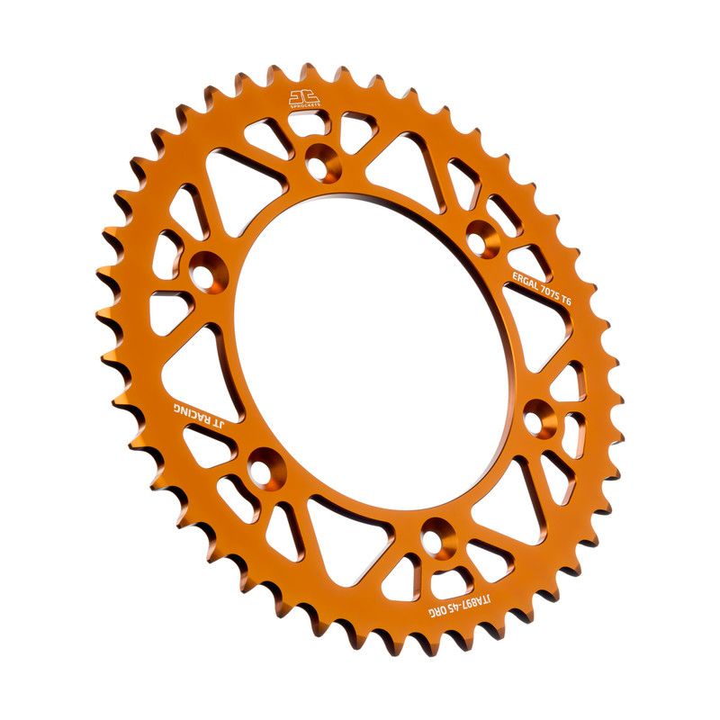 Corone in ergal JT - RACELITE KTM 525 SX 2003-2007 Arancione 45 denti - Colore Arancione