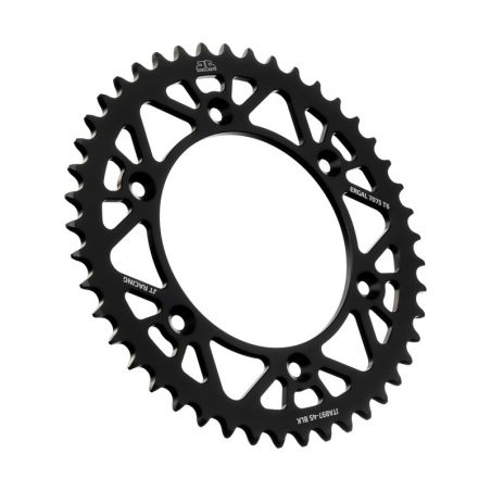 Corone in ergal JT - RACELITE KTM 125 SX 1994-2023 Nero 45 denti - Colore Nero