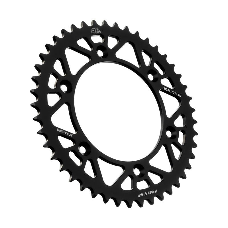 Corone in ergal JT - RACELITE KTM 530 EXC 2008-2011 Nero 45 denti - Colore Nero