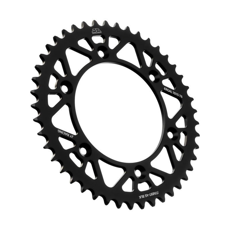Corone in ergal JT - RACELITE GAS GAS EC 250 2021-2023 Nero 45 denti - Colore Nero