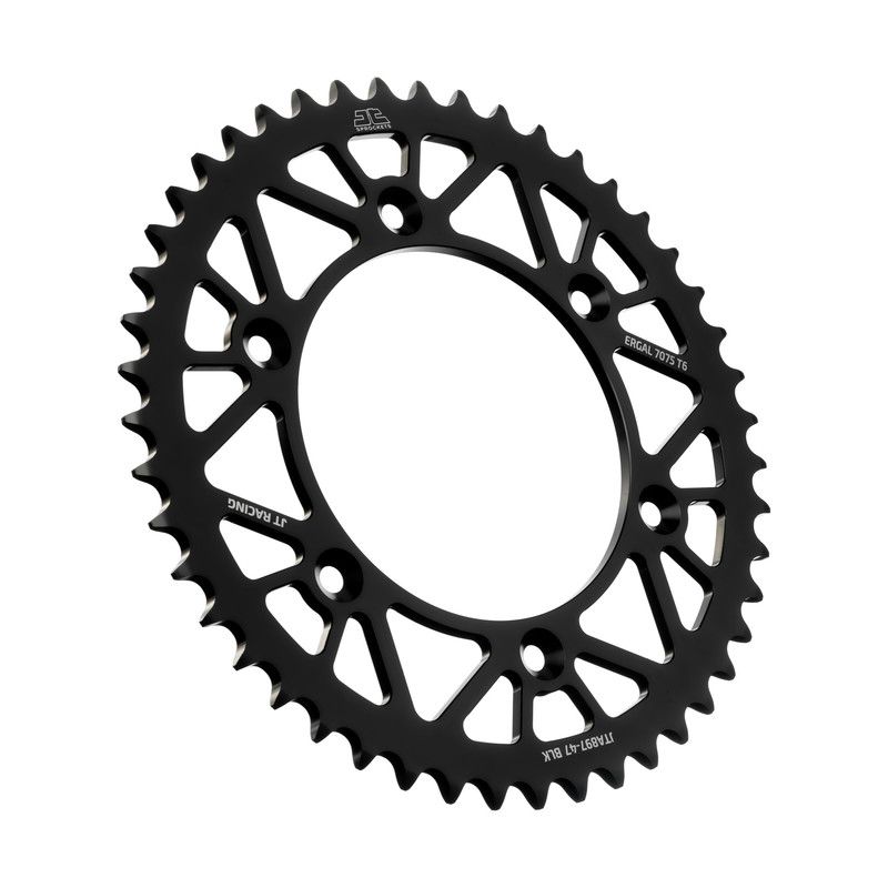 Corone in ergal JT - RACELITE HUSABERG 650 FE 2003-2008 Nero 47 denti - Colore Nero