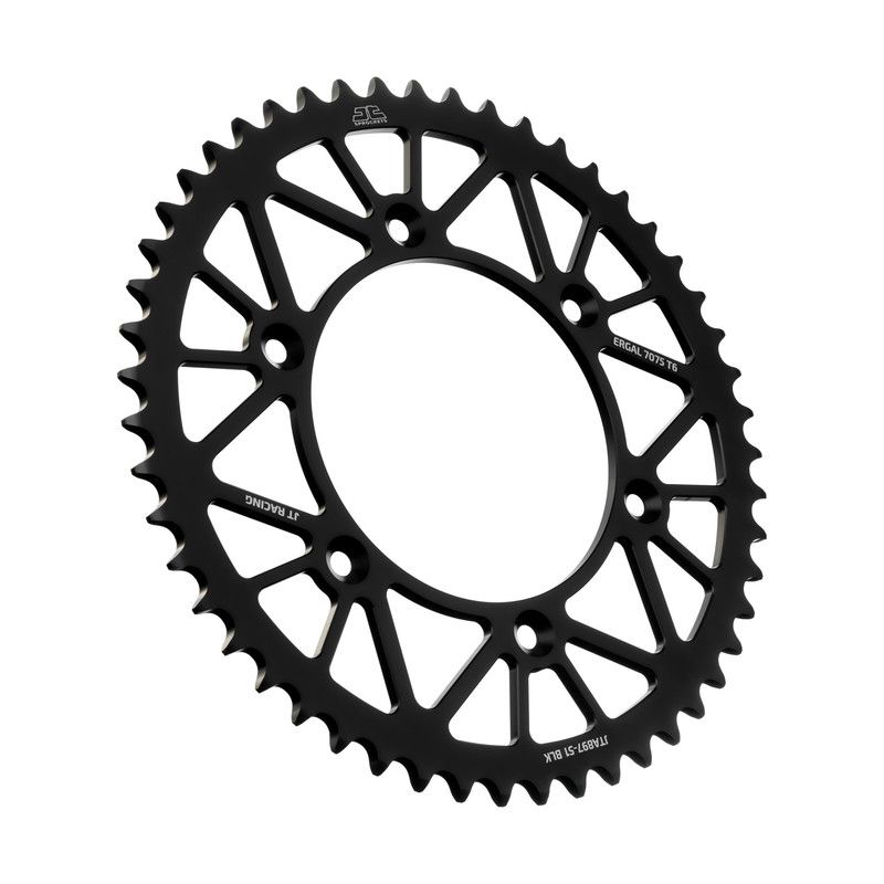 Corone in ergal JT - RACELITE KTM 450 SX 2003-2006 Nero 51 denti - Colore Nero