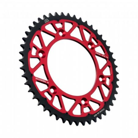 Corone Bi-Metallo JT - TWINSTAR HONDA CRF 250 RX 2019-2023 Rosso 48 denti