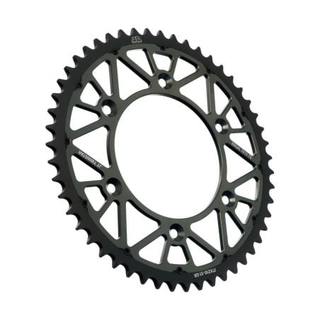 JTX210.51GR Corone Bi-Metallo JT - TWINSTAR HONDA CRF 250 RX 2019-2023 Grigio 51 denti  JT