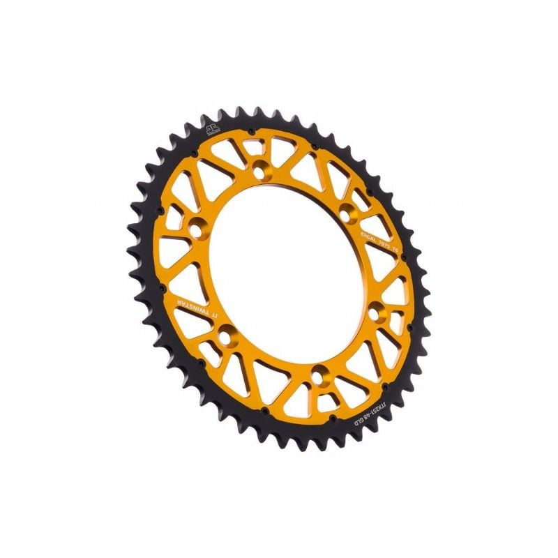 JTX251.48O Corone Bi-Metallo JT - TWINSTAR YAMAHA YZ 250 1999-2022 Oro 48 denti  JT