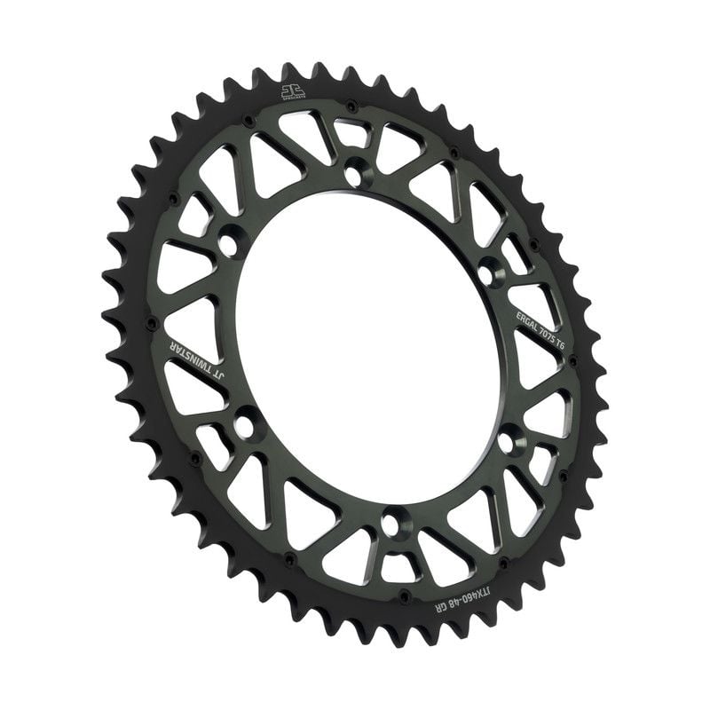 Corone Bi-Metallo JT - TWINSTAR KAWASAKI KX 250 F 2004-2023 Grigio 48 denti