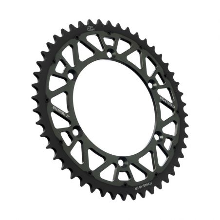 JTX460.48GR Corone Bi-Metallo JT - TWINSTAR SUZUKI RMZ 250 2004-2006 Grigio 48 denti  JT
