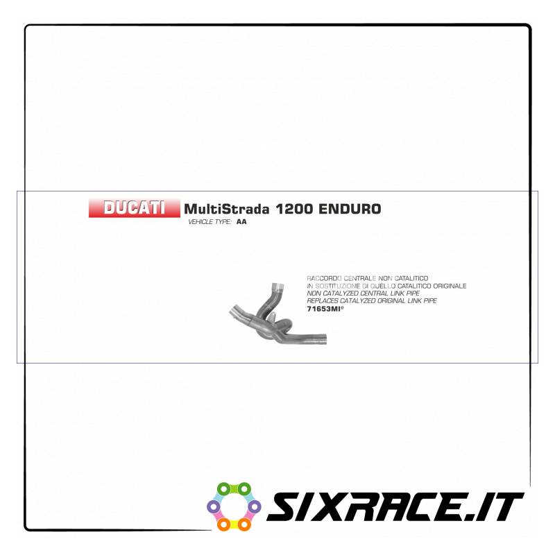 71653MI-31868 - Central non-catalytic coupling Ducati Multistrada 1200 Enduro 2016-2017 71653MI -