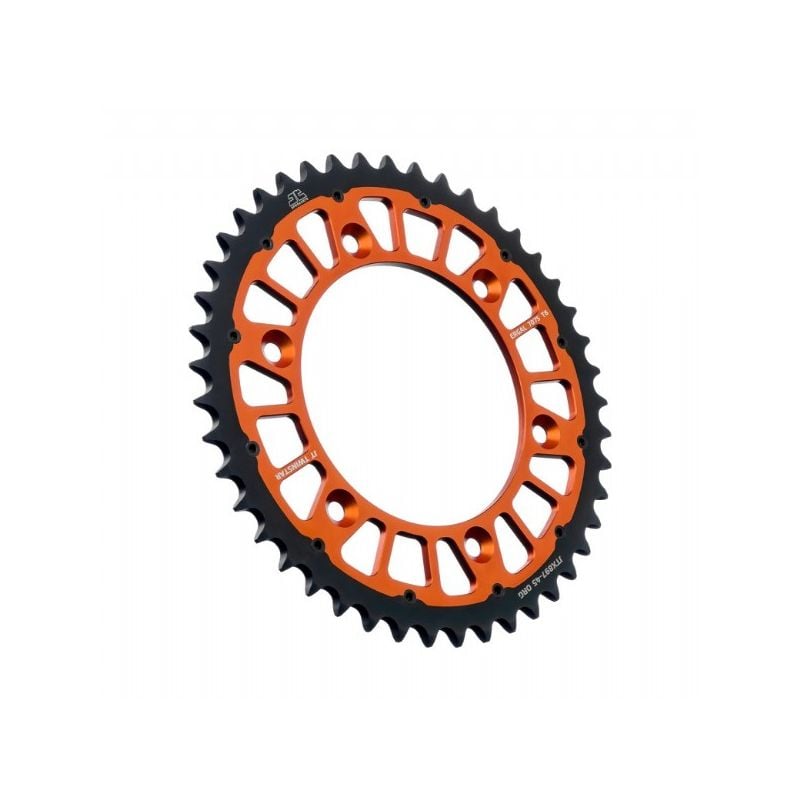Corone Bi-Metallo JT - TWINSTAR KTM 200 EXC 1998-2016 Arancione 45 denti