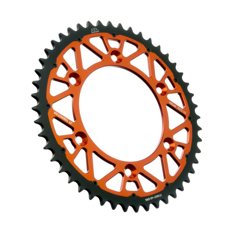 Corone Bi-Metallo JT - TWINSTAR KTM 250 SX 1993-2023 Arancione 48 denti