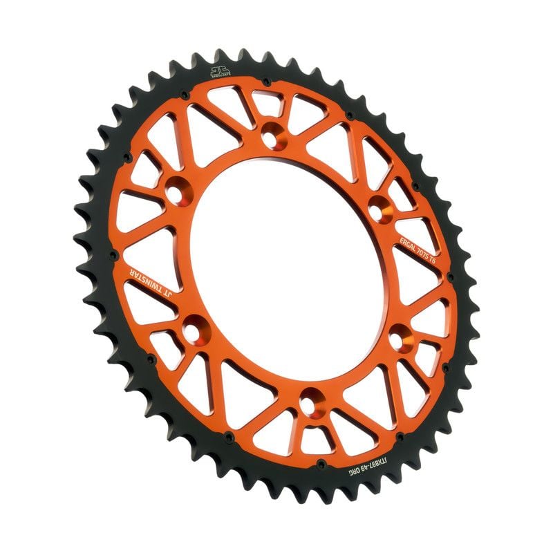 Corone Bi-Metallo JT - TWINSTAR KTM 450 SX 2003-2006 Arancione 49 denti