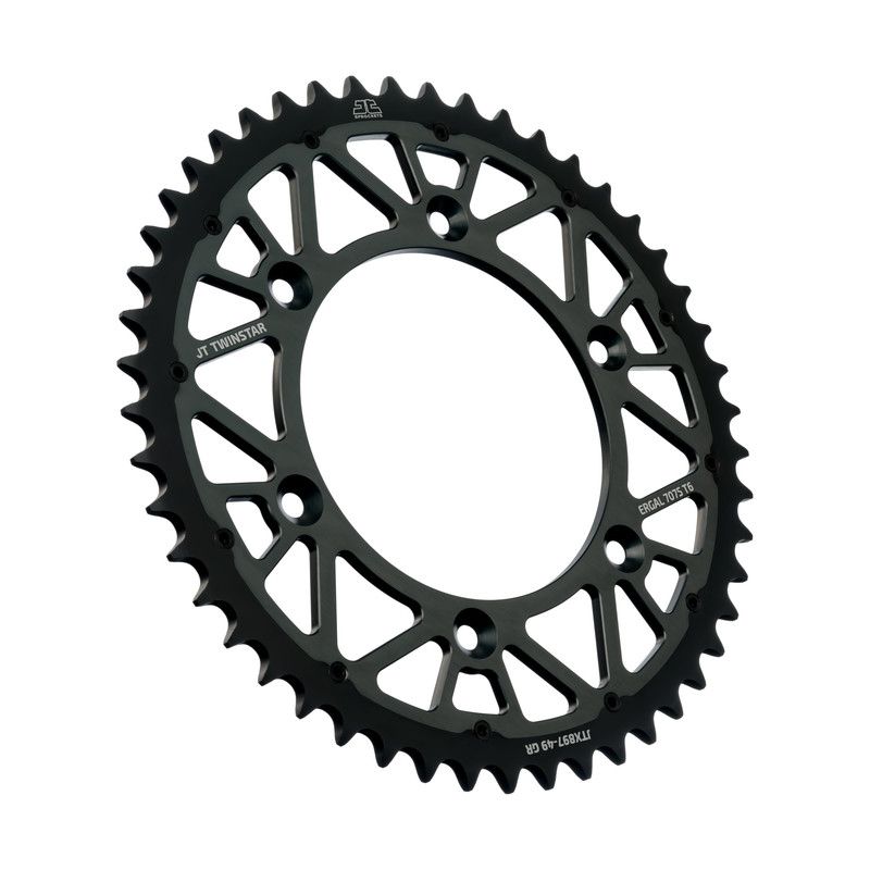 JTX897.49GR Corone Bi-Metallo JT - TWINSTAR HUSQVARNA 450 FE 2014-2023 Grigio 49 denti  JT