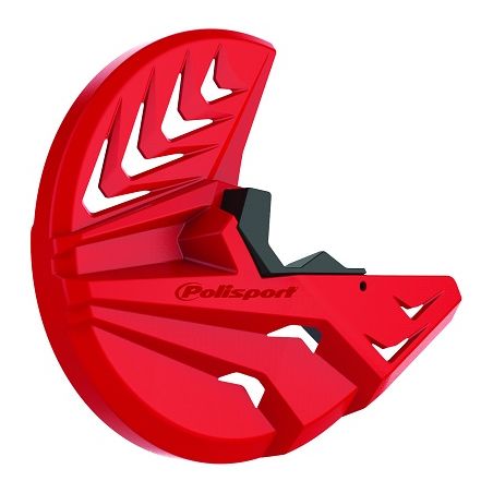 Kit protezione disco freno anteriore e piedini forcelle POLISPORT HONDA CRF 250 R 2015-2021 Rosso Kit protezione disco freno ant