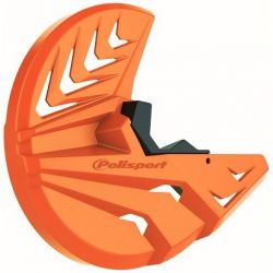 Kit protezione disco freno anteriore e piedini forcelle POLISPORT KTM 250 EXC 2016-2023 Arancione Kit protezione disco freno ant
