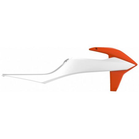 Convogliatori radiatori KTM 125 SX 2019-2022 Bianco 20/Arancione 16