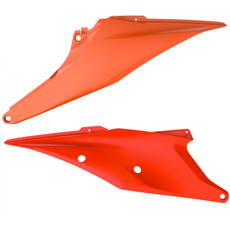 P8422200001 Portanumeri laterali KTM 450 SX F 2019-2022 Arancione 16  Polisport