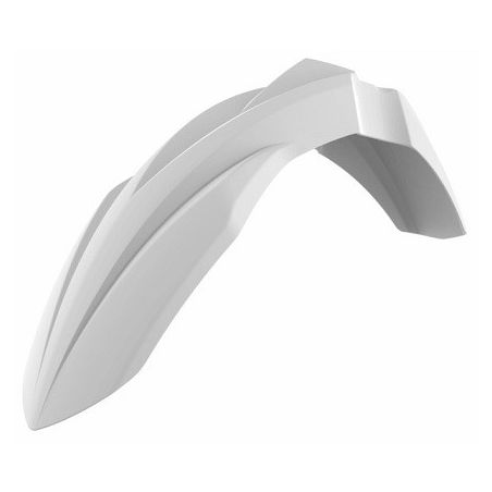 P8574500002 Parafango anteriore KAWASAKI KX 250 2003-2008 Bianco  Polisport