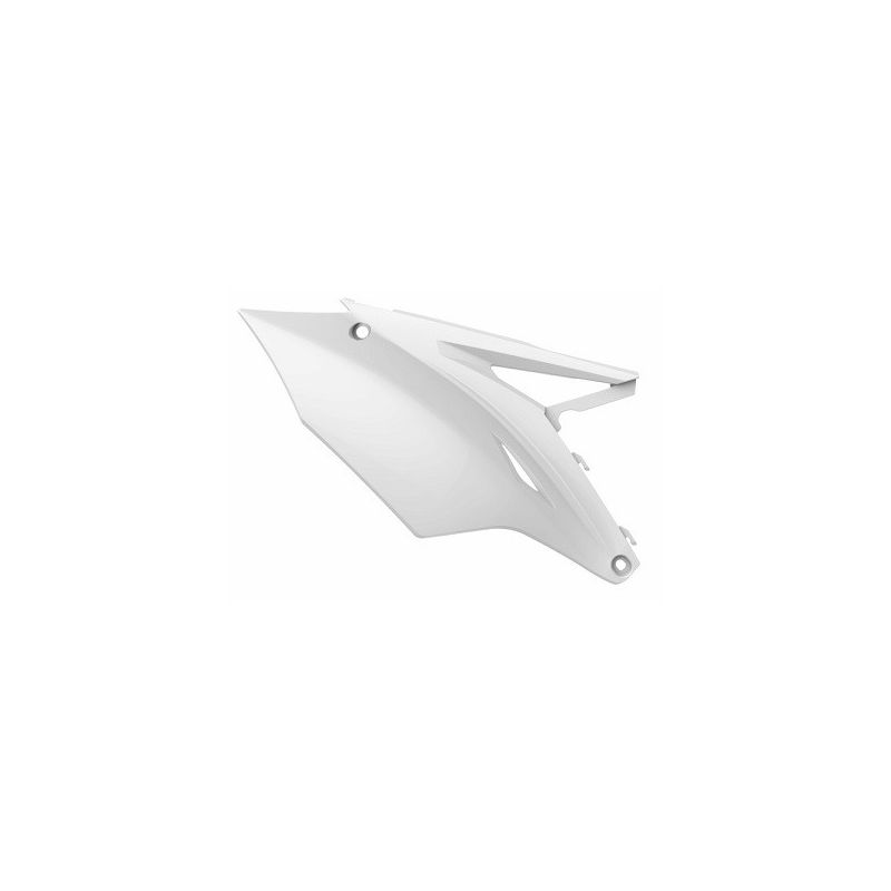 P8608200002 Portanumeri laterali KAWASAKI KX 250 F 2017-2020 Bianco  Polisport