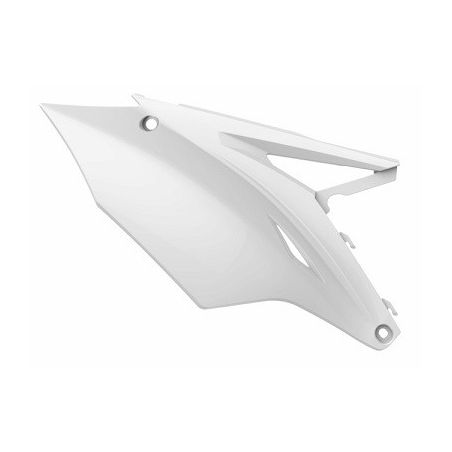 P8608200002 Portanumeri laterali KAWASAKI KX 250 F 2017-2020 Bianco  Polisport
