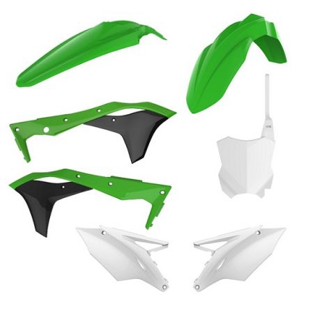 P90713 Kit MX KAWASAKI KX 250 F 2017-2020 Verde 05/Bianco  Polisport