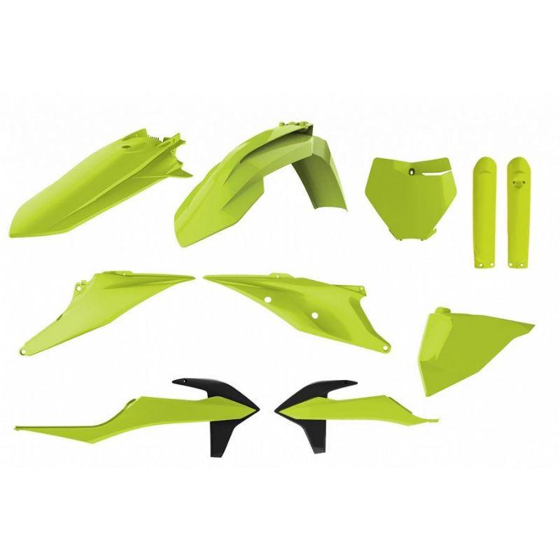 P90812 Kit plastiche replica - FLUO KTM 450 SX F 2019-2022 Giallo fluo  Polisport