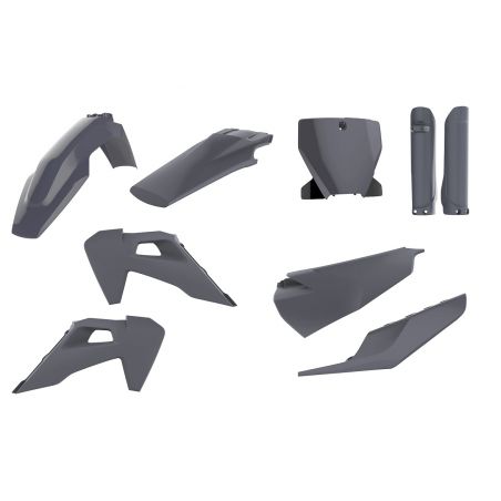 P90843 Kit plastiche replica - NARDO GREY HUSQVARNA 125 TC 2019-2022 Nardo grey  Polisport