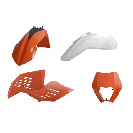 P90853 Kit MX - Kit Enduro KTM 300 EXC 2008-2011 Arancione  Polisport