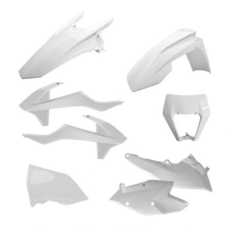 P90882 Kit MX - Kit Enduro KTM 250 EXC F 2017-2019 Bianco  Polisport