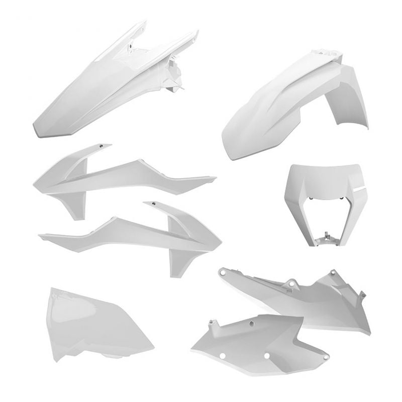 P90882 Kit MX - Kit Enduro KTM 300 EXC 2017-2019 Bianco  Polisport