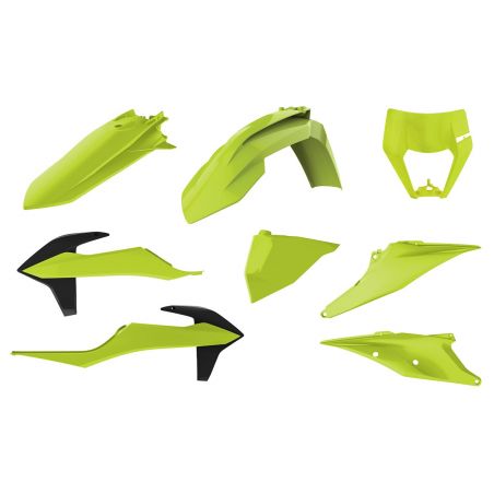 P90915 Kit plastiche replica - FLUO KTM 250 EXC F 2020-2022 Giallo fluo  Polisport