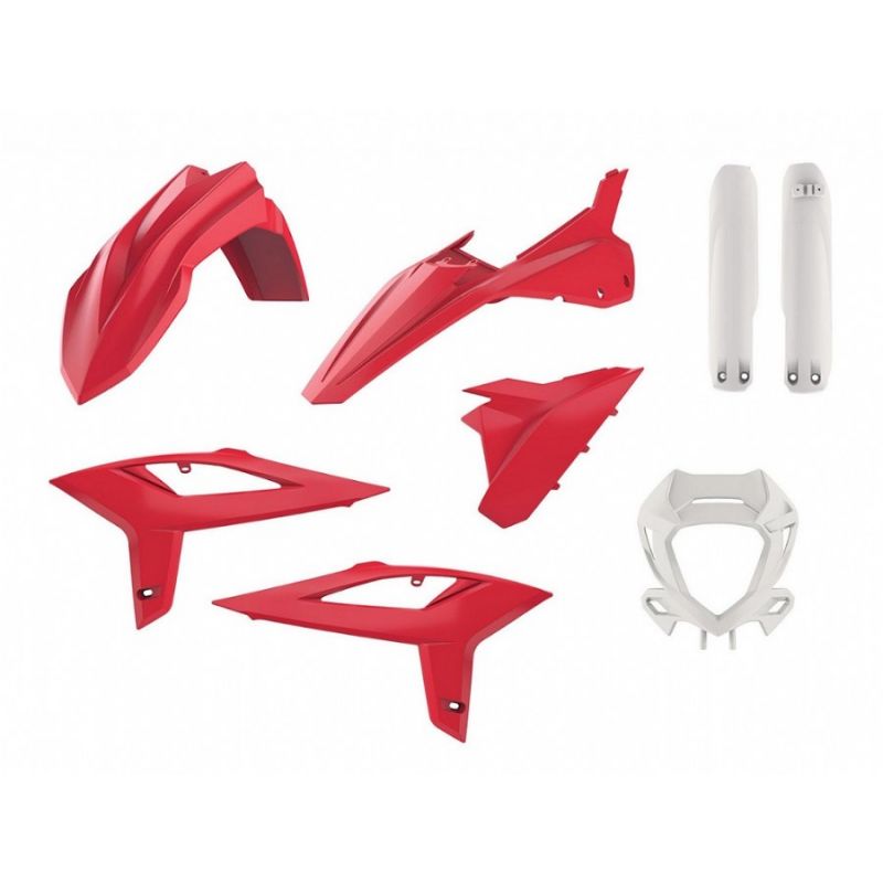 P91024 Kit Enduro BETA RR 125 2T 2020-2022 Rosso/Bianco  Polisport