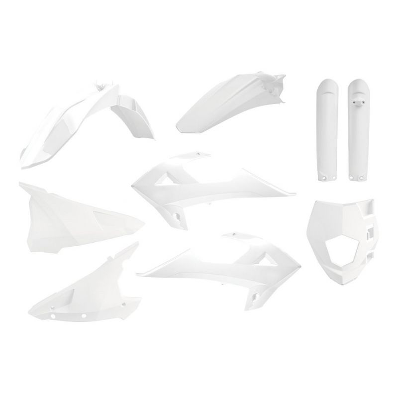 P91031 Kit Enduro GAS GAS EC 250 2018-2019 Bianco  Polisport